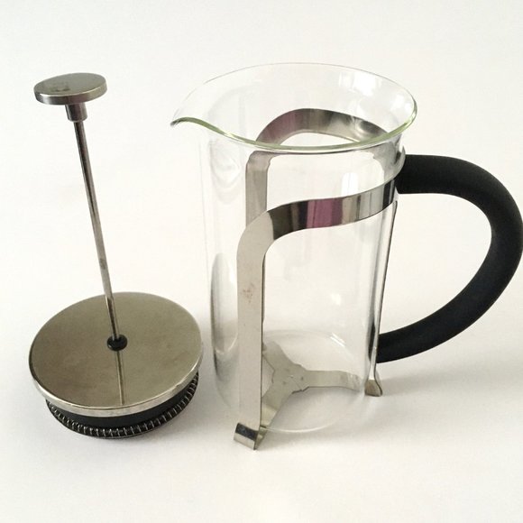 French Press Coffee Espresso Tea Maker 32 oz Glass Stainless Steel - Picture 5 of 10